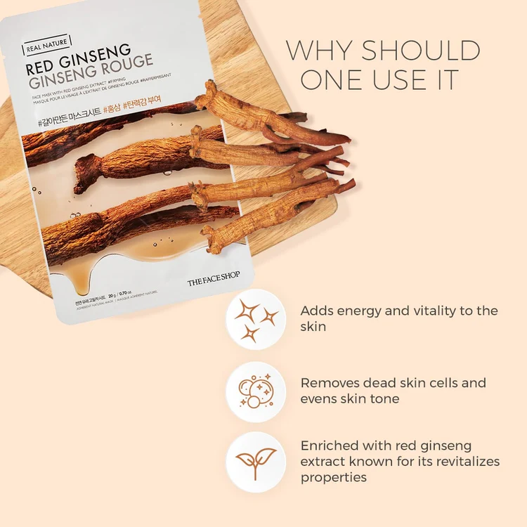 The Face Shop Real Nature Face Mask Red Ginseng